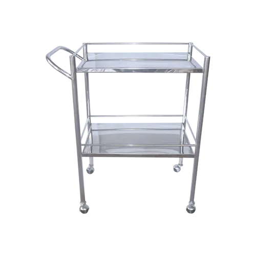 Trolley Instrument Stainless Steel 2 Susun Tanpa Laci